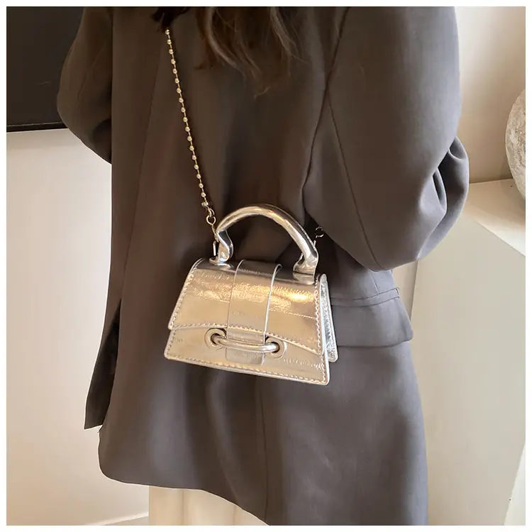 Black Beaded Chain Mini Handbag for Women — feature 15