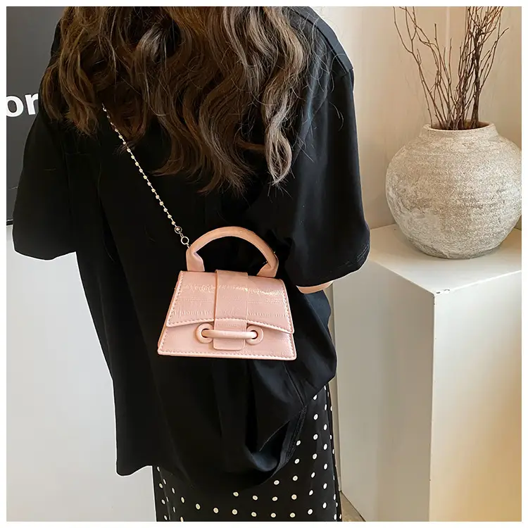 Black Beaded Chain Mini Handbag for Women — feature 19
