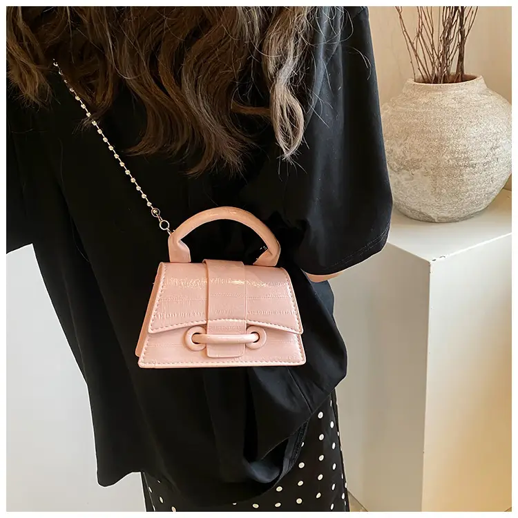 Black Beaded Chain Mini Handbag for Women — feature 20