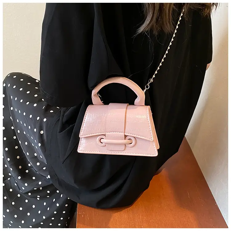 Black Beaded Chain Mini Handbag for Women — feature 22