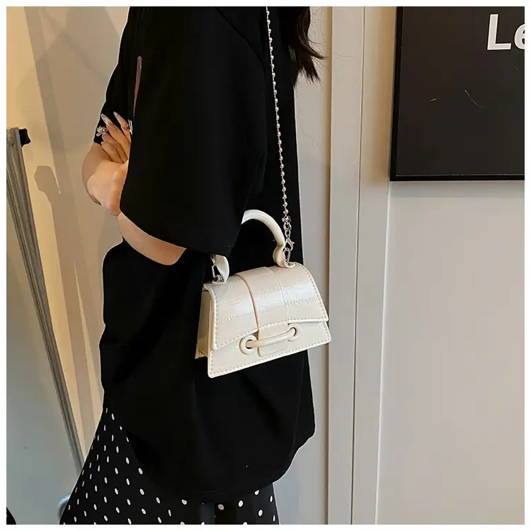 Black Beaded Chain Mini Handbag for Women — feature 23