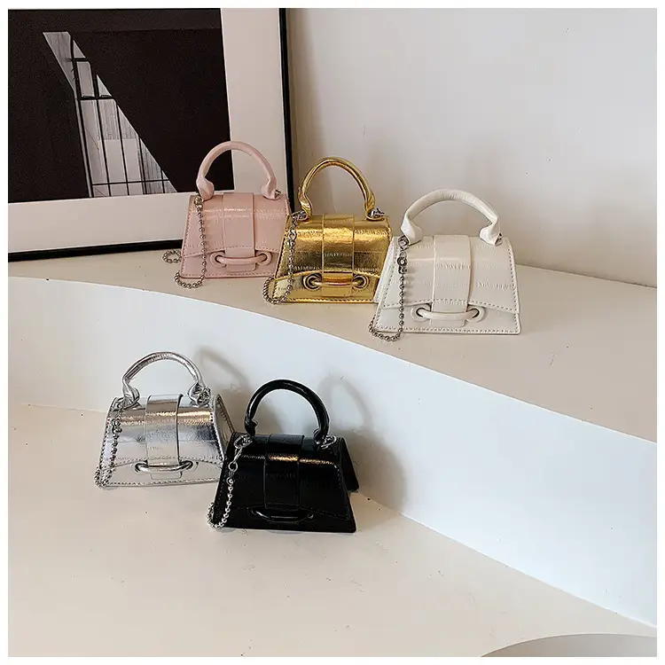 Black Beaded Chain Mini Handbag for Women — feature 32