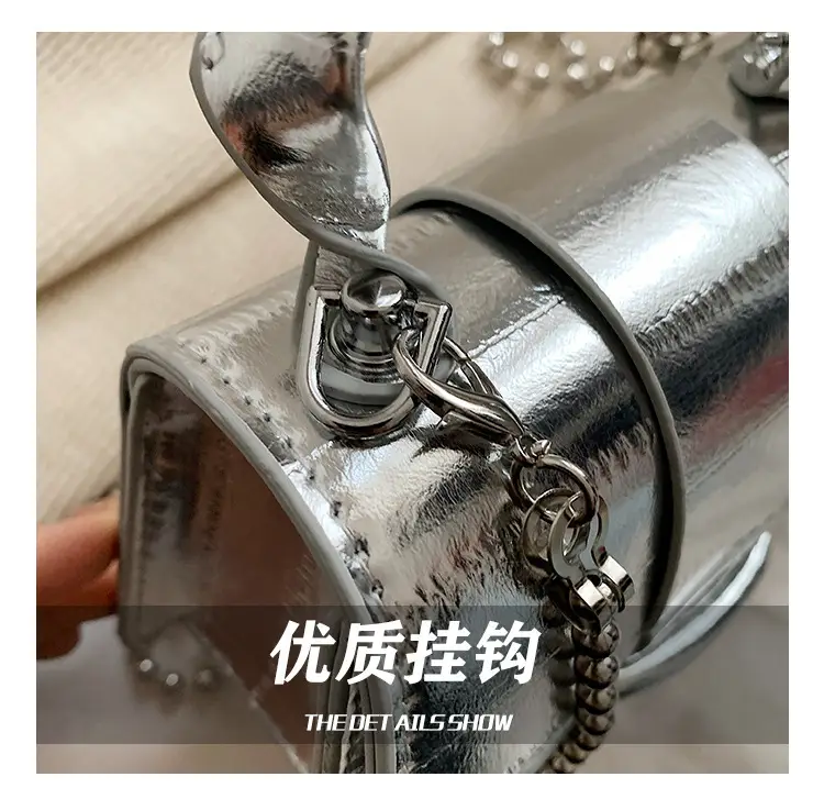 Black Beaded Chain Mini Handbag for Women — feature 6