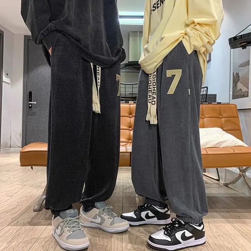 Men Fleece Lined Jogger Pants with 7 Design Plus Size