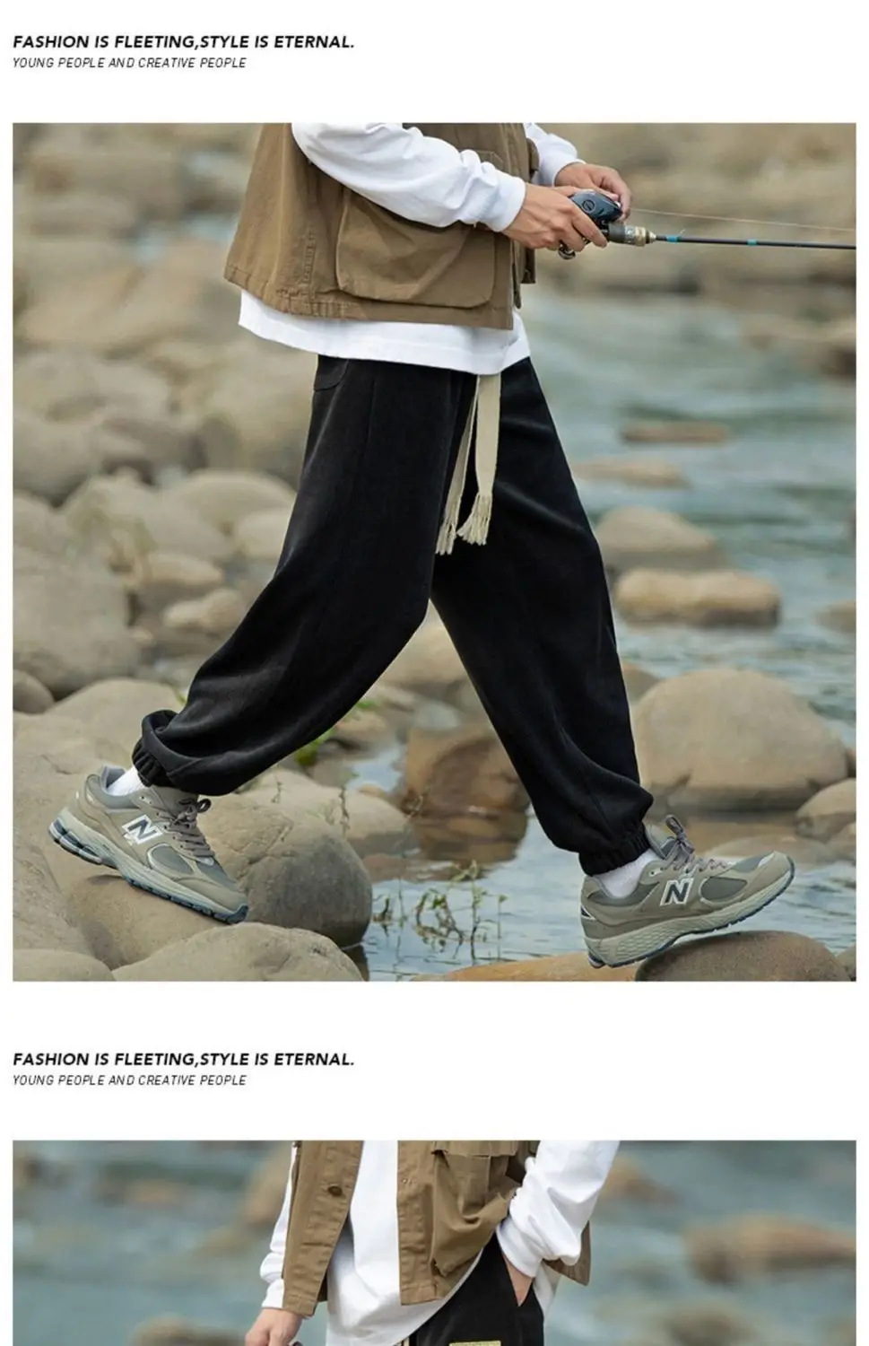 Men Fleece Lined Jogger Pants with 7 Design Plus Size — feature 11