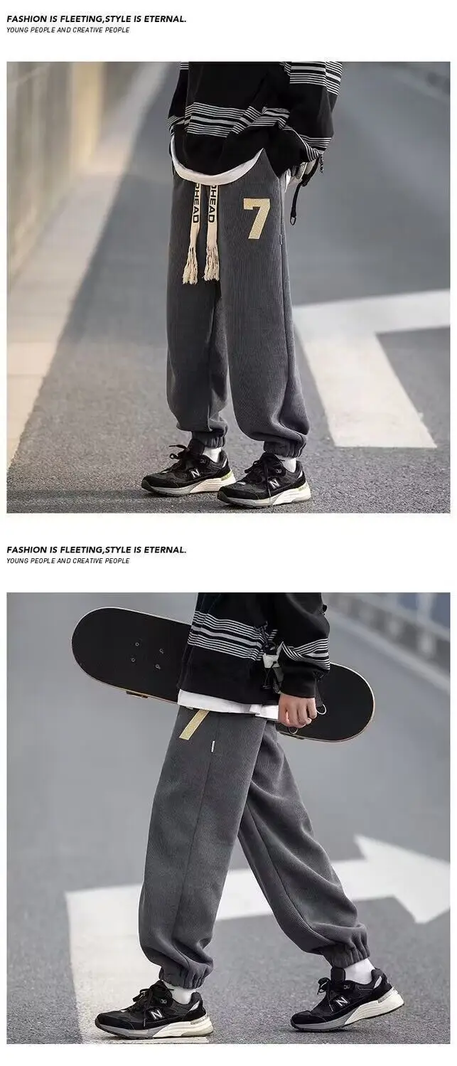 Men Fleece Lined Jogger Pants with 7 Design Plus Size — feature 17