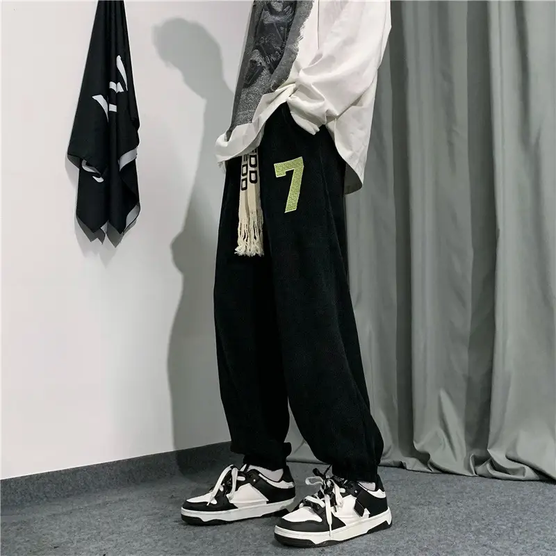 Men Fleece Lined Jogger Pants with 7 Design Plus Size