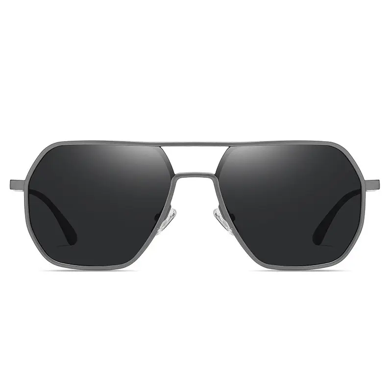 Men Polarizing UV488 Sunglasses Black Aluminum - Image 7