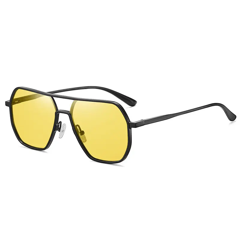 Men Polarizing UV488 Sunglasses Black Aluminum - Image 8