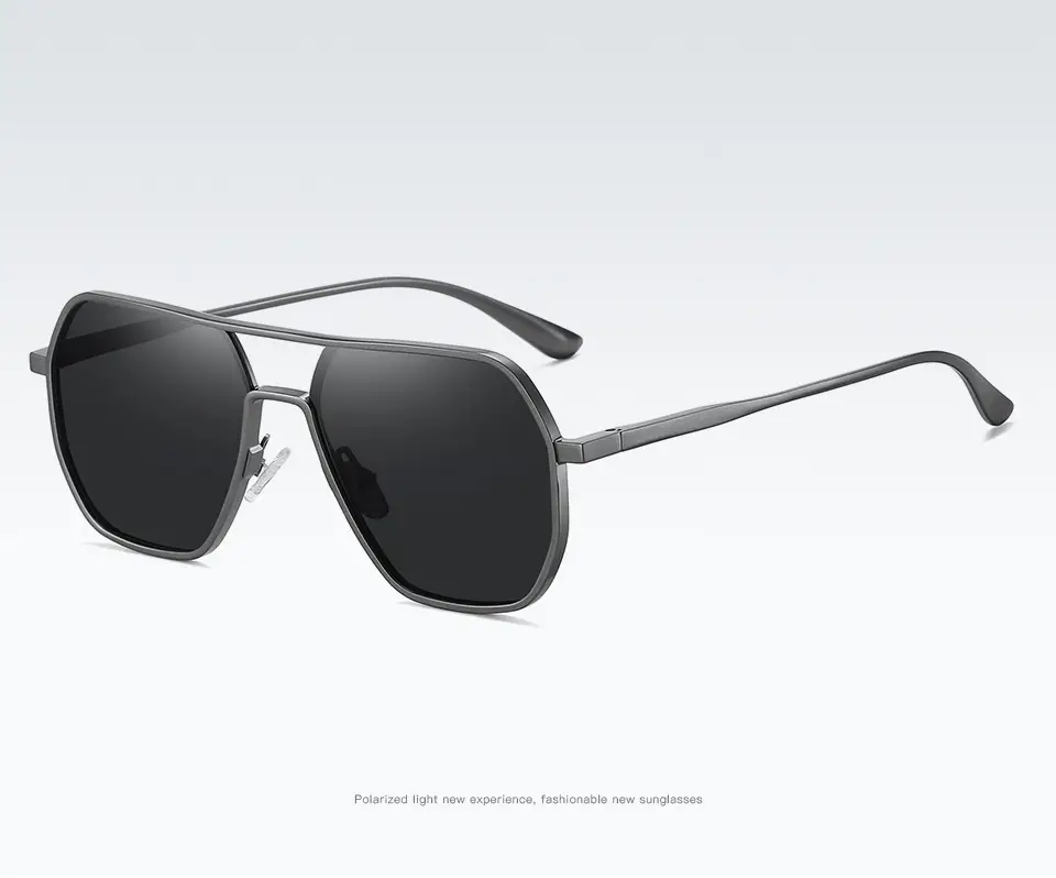 Men Polarizing UV488 Sunglasses Black Aluminum β feature 12
