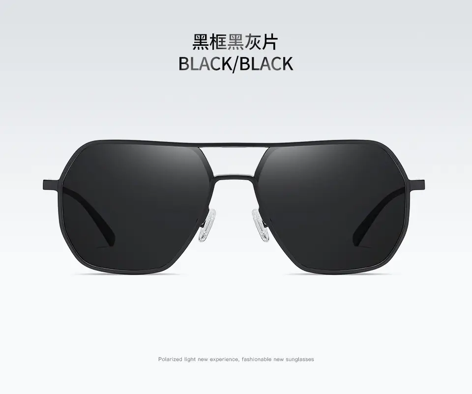 Men Polarizing UV488 Sunglasses Black Aluminum β feature 19