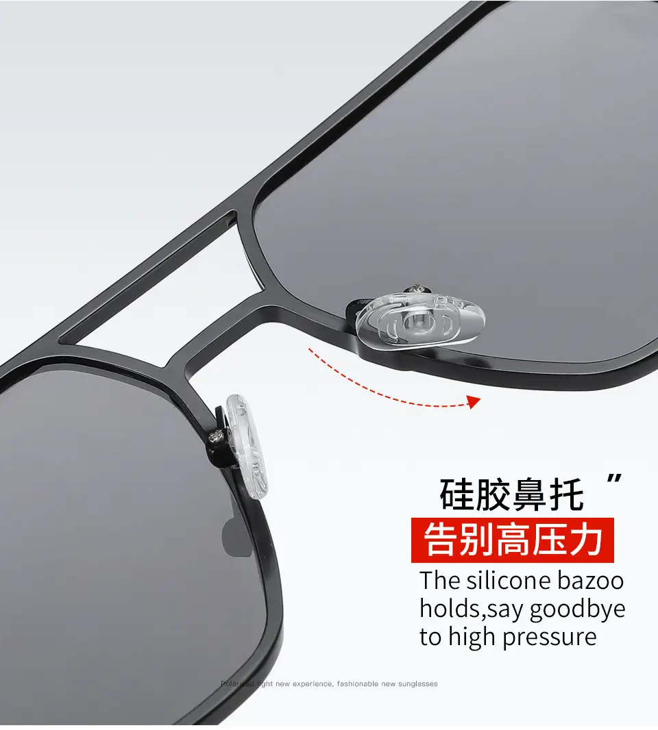 Men Polarizing UV488 Sunglasses Black Aluminum β feature 26