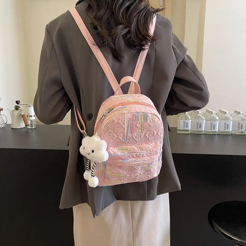 Cute Glitter Shoulder Bag for Girls College Women Lightweight Fashionable - Image 6