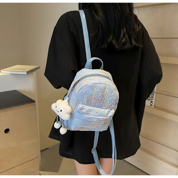 Cute Glitter Shoulder Bag for Girls College Women Lightweight Fashionable — feature 21