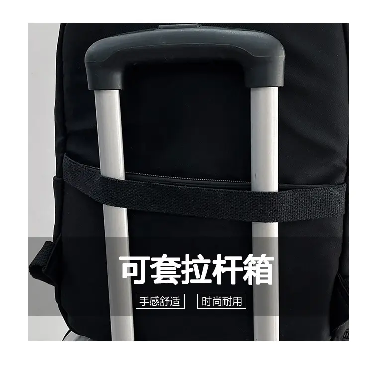 Black Lightweight Casual Backpack 2024 All-match Large Capacity — feature 11