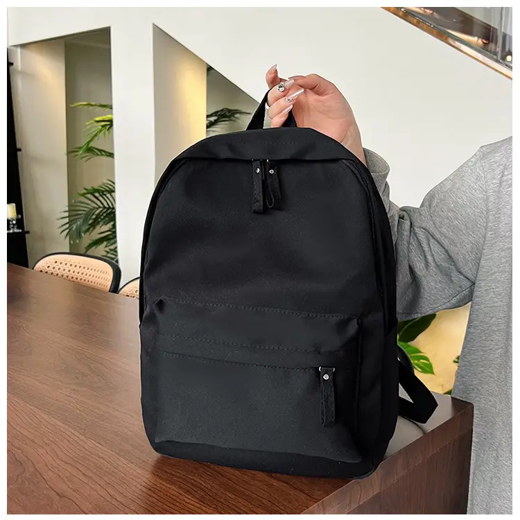 Black Lightweight Casual Backpack 2024 All-match Large Capacity — feature 12