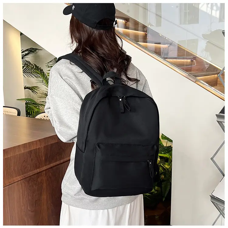 Black Lightweight Casual Backpack 2024 All-match Large Capacity — feature 16