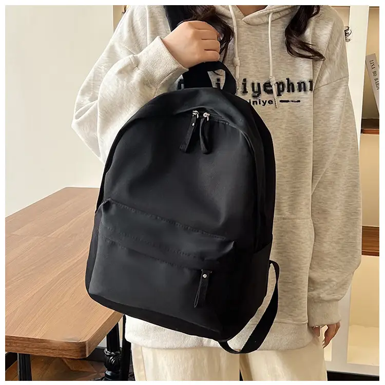 Black Lightweight Casual Backpack 2024 All-match Large Capacity — feature 18