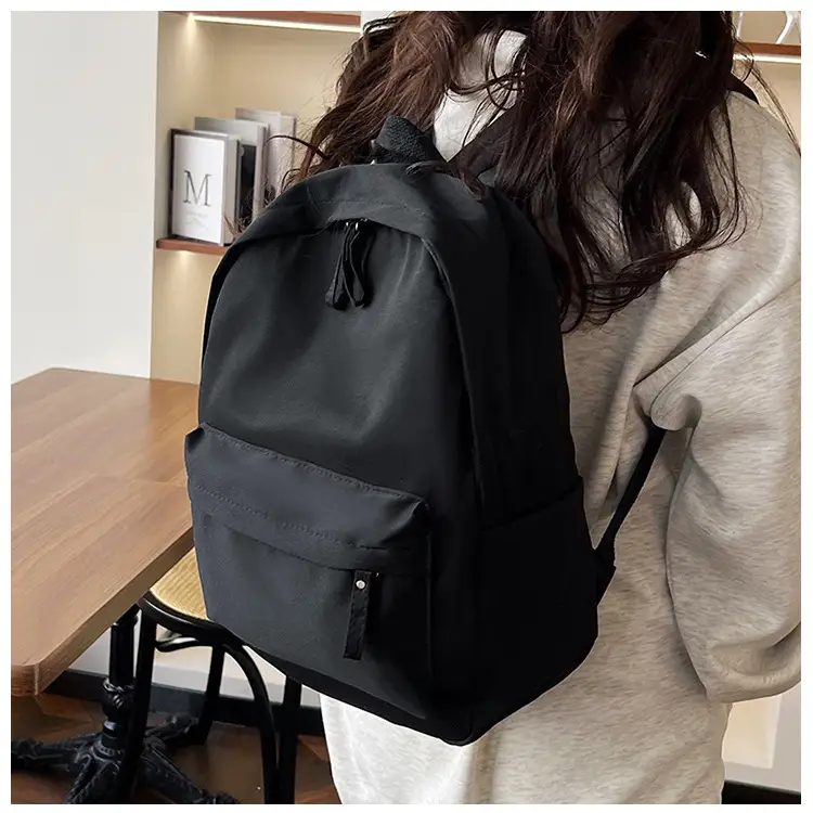 Black Lightweight Casual Backpack 2024 All-match Large Capacity — feature 20