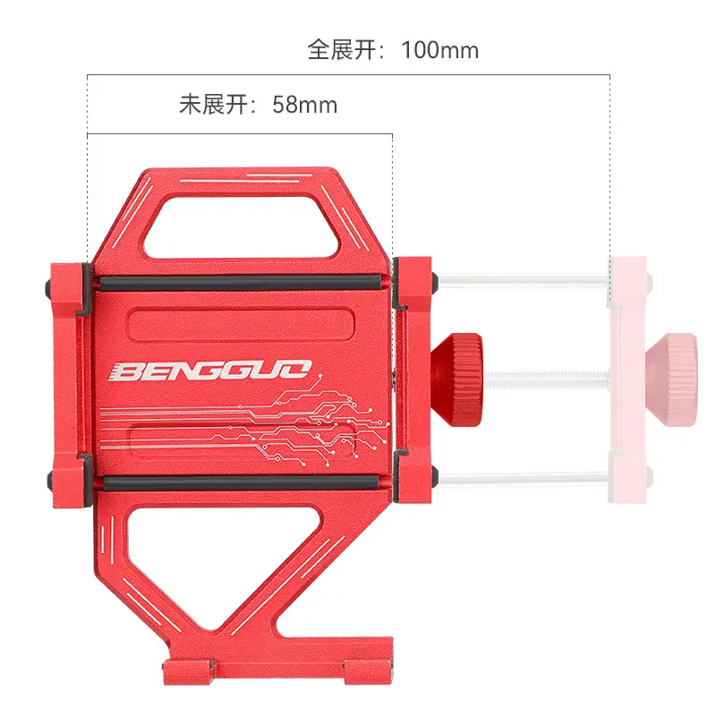 Aluminum Alloy Bicycle Mobile Phone Bracket Mountain Bike Road Bike Bike Riding Shockproof Navigation Stand Bowl Group Shooting Sports Outdoor