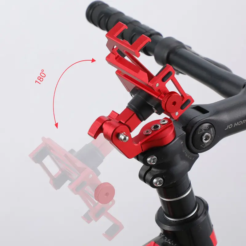 Aluminum Alloy Bicycle Mobile Phone Bracket Mountain Bike Road Bike Bike Riding Shockproof Navigation Stand Bowl Group Shooting Sports Outdoor