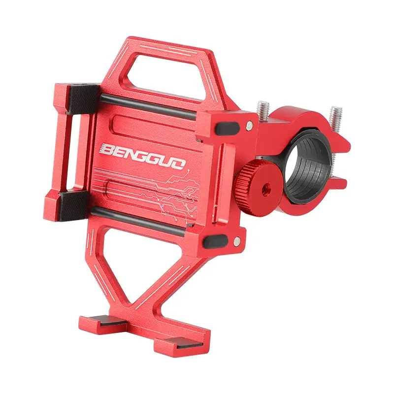 Aluminum Alloy Bicycle Mobile Phone Bracket Mountain Bike Road Bike Bike Riding Shockproof Navigation Stand Bowl Group Shooting Sports Outdoor
