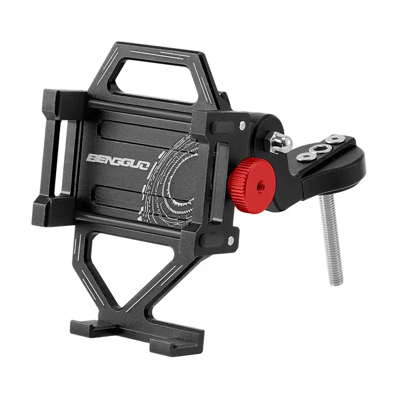 Aluminum Alloy Bicycle Mobile Phone Bracket Mountain Bike Road Bike Bike Riding Shockproof Navigation Stand Bowl Group Shooting Sports Outdoor