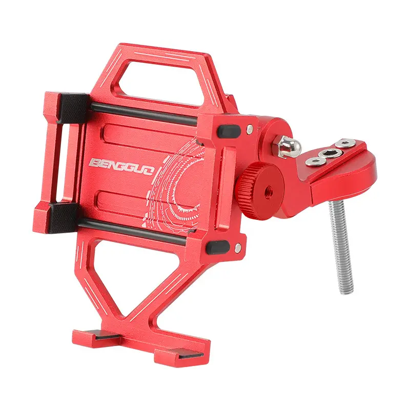 Aluminum Alloy Bicycle Mobile Phone Bracket Mountain Bike Road Bike Bike Riding Shockproof Navigation Stand Bowl Group Shooting Sports Outdoor