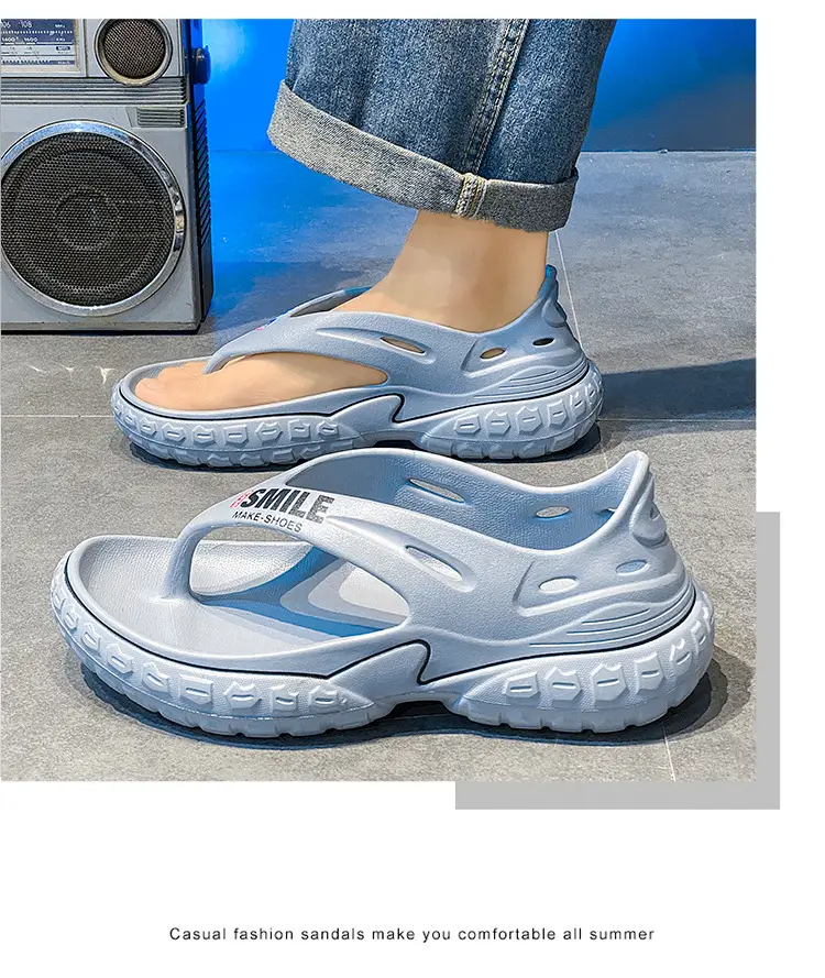 Cross-border flip-flops men's shoes summer wear non-slip wear-resistant tire bottom sandals sports driving Vietnam beach sandals — feature 16