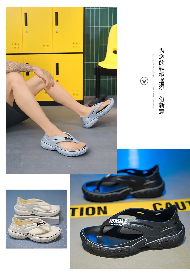 Cross-border flip-flops men's shoes summer wear non-slip wear-resistant tire bottom sandals sports driving Vietnam beach sandals — feature 2