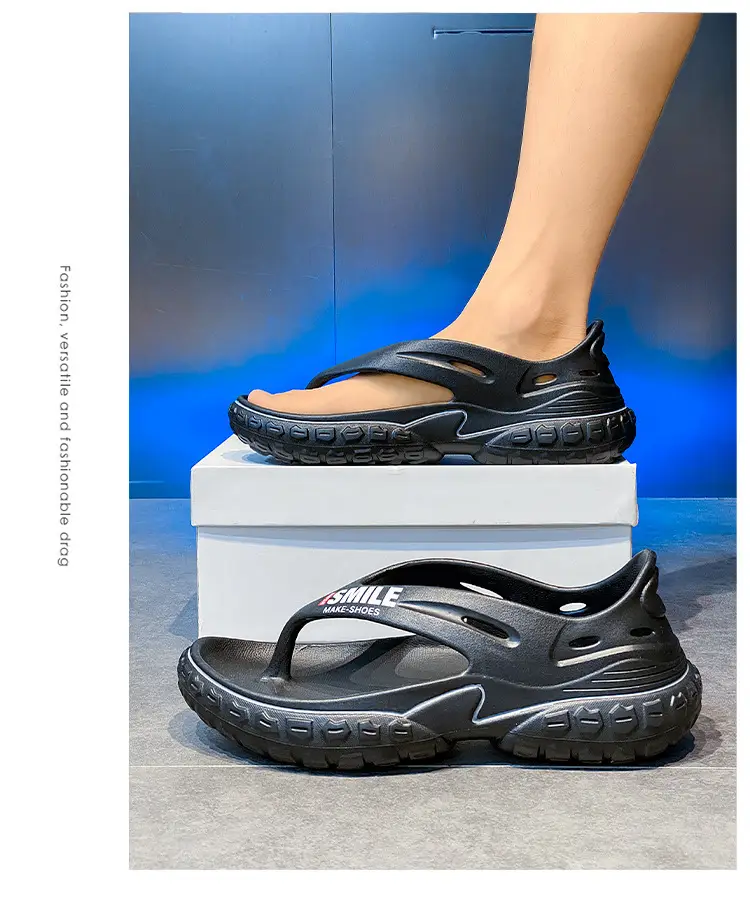 Cross-border flip-flops men's shoes summer wear non-slip wear-resistant tire bottom sandals sports driving Vietnam beach sandals — feature 8