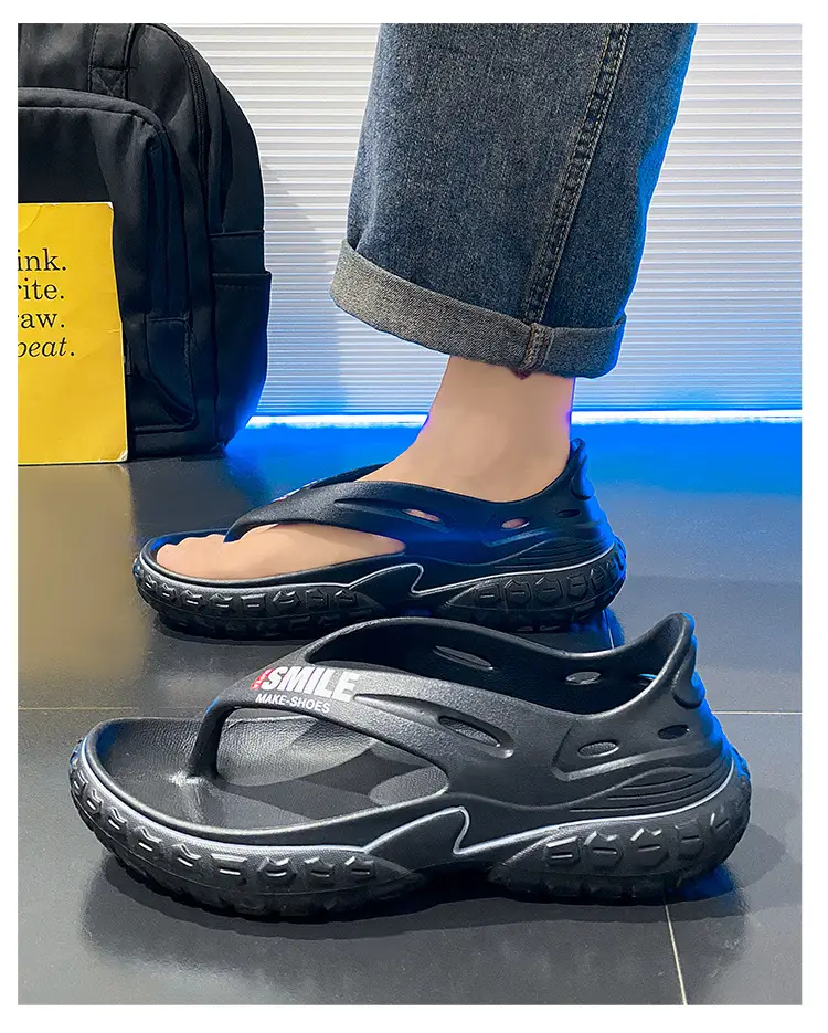 Cross-border flip-flops men's shoes summer wear non-slip wear-resistant tire bottom sandals sports driving Vietnam beach sandals — feature 9