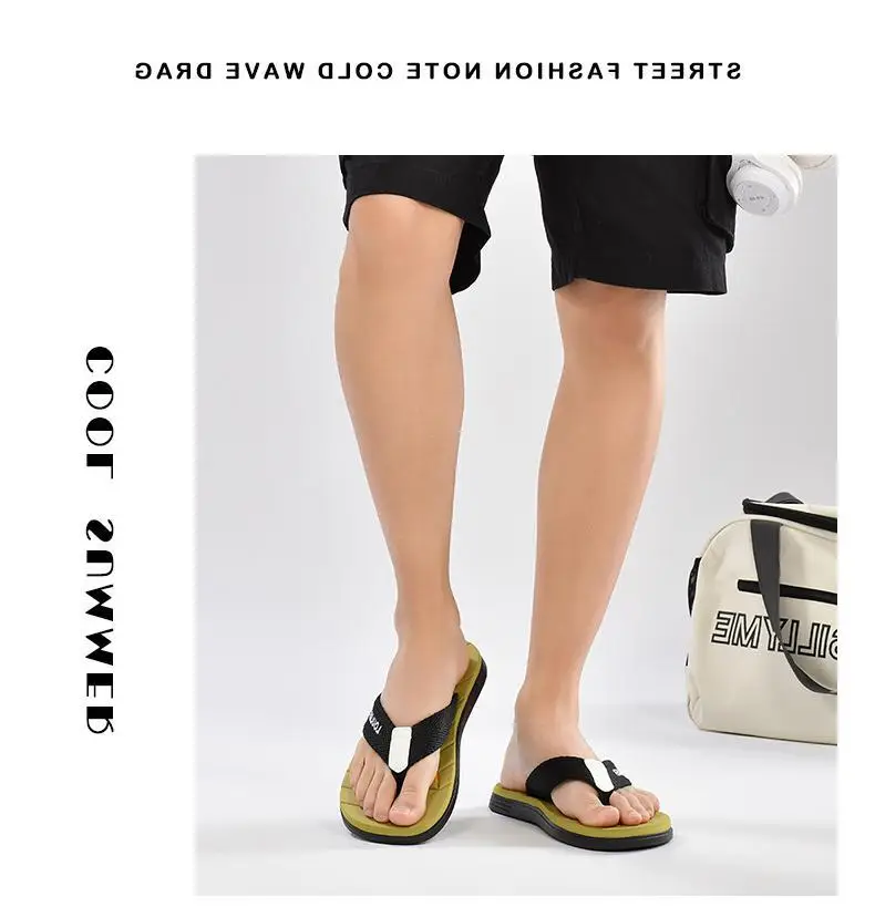 Fujian manufacturers 2024 new beach flip-flops men's non-slip outer slippers summer clip-on men's sandals trend — feature 10