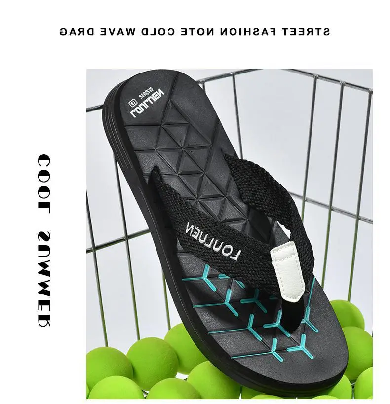 Fujian manufacturers 2024 new beach flip-flops men's non-slip outer slippers summer clip-on men's sandals trend — feature 13
