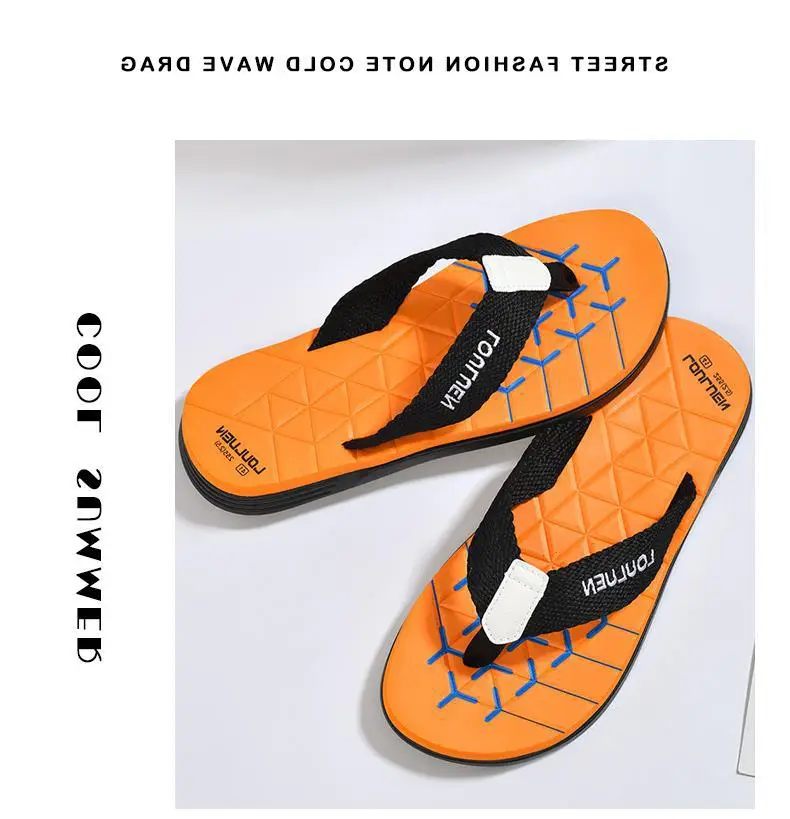 Fujian manufacturers 2024 new beach flip-flops men's non-slip outer slippers summer clip-on men's sandals trend — feature 16