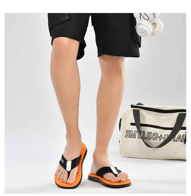 Fujian manufacturers 2024 new beach flip-flops men's non-slip outer slippers summer clip-on men's sandals trend — feature 17