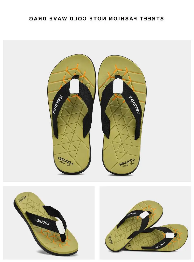 Fujian manufacturers 2024 new beach flip-flops men's non-slip outer slippers summer clip-on men's sandals trend — feature 19