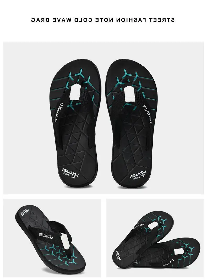 Fujian manufacturers 2024 new beach flip-flops men's non-slip outer slippers summer clip-on men's sandals trend — feature 20