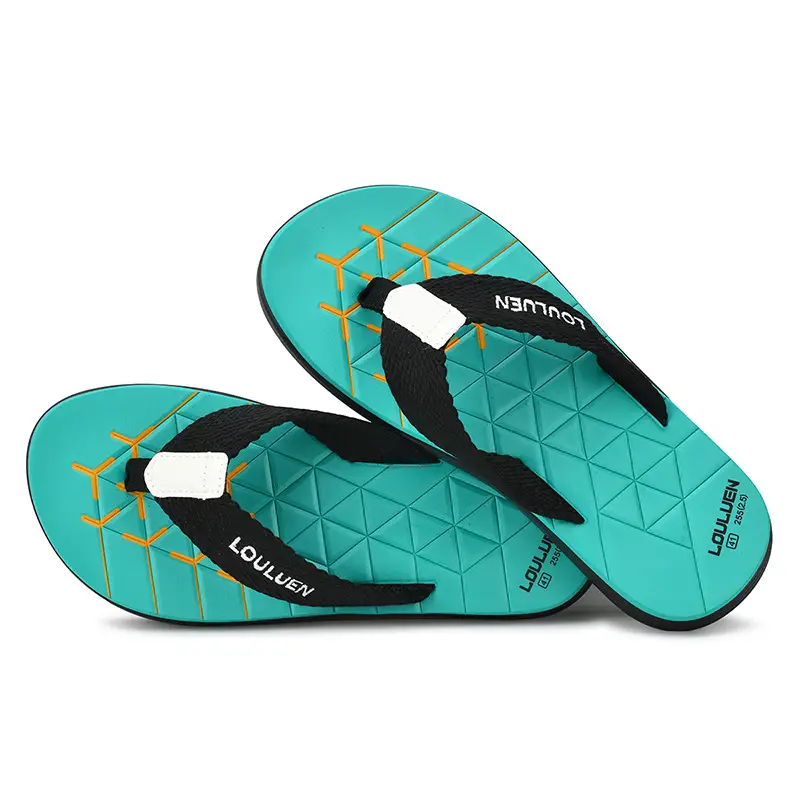 Fujian manufacturers 2024 new beach flip-flops men's non-slip outer slippers summer clip-on men's sandals trend - Image 2