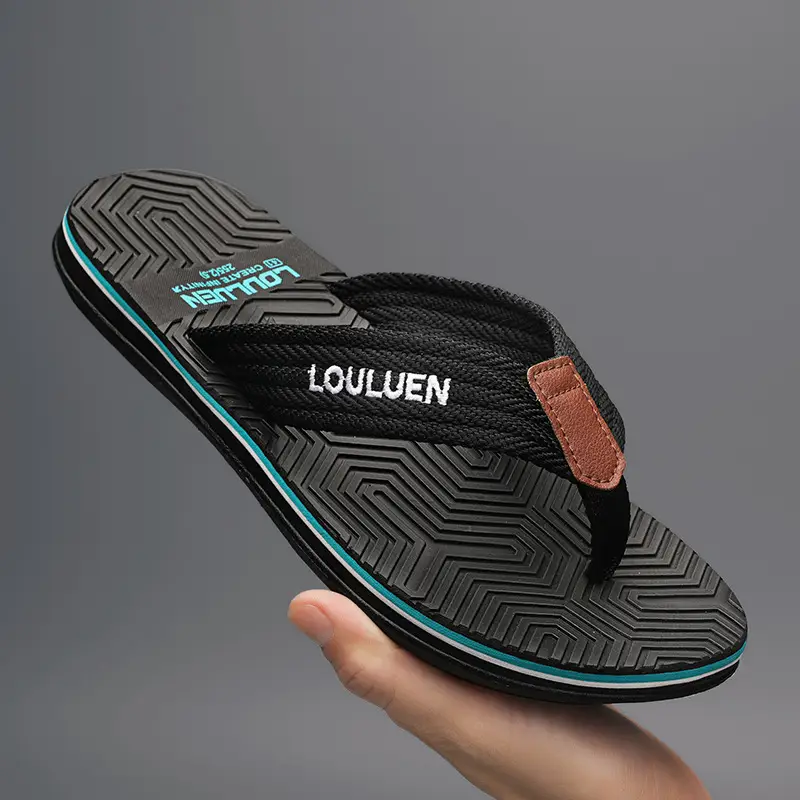 Fujian manufacturers summer new flip-flops men's non-slip outer wear Korean version of eva beach slippers men's sandals clip feet - Image 6