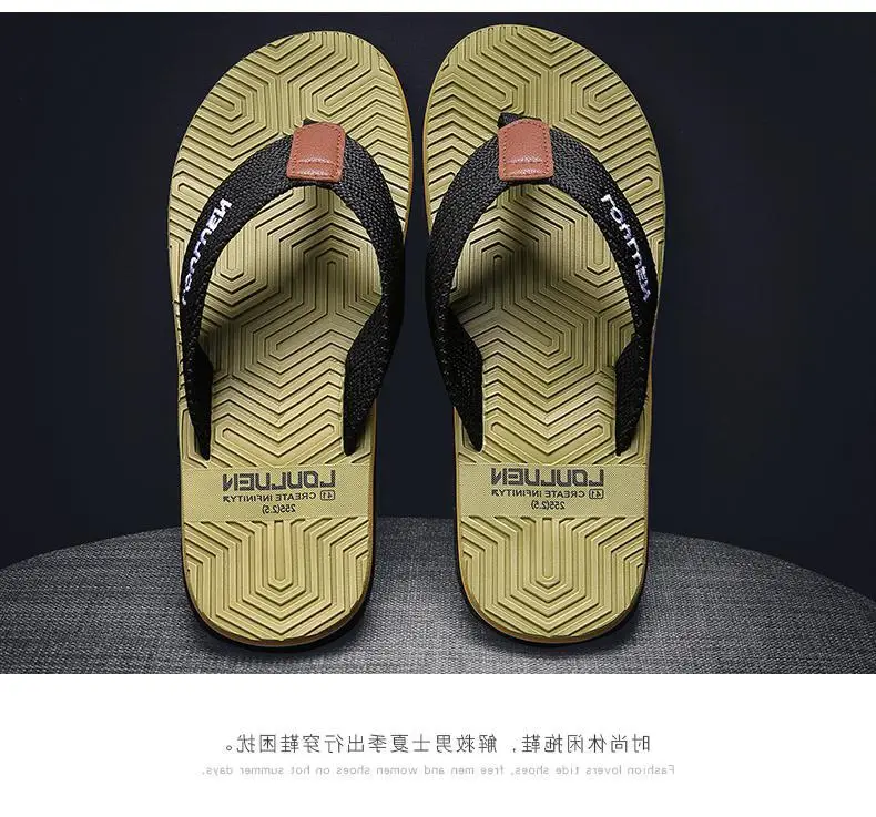 Fujian manufacturers summer new flip-flops men's non-slip outer wear Korean version of eva beach slippers men's sandals clip feet — feature 21