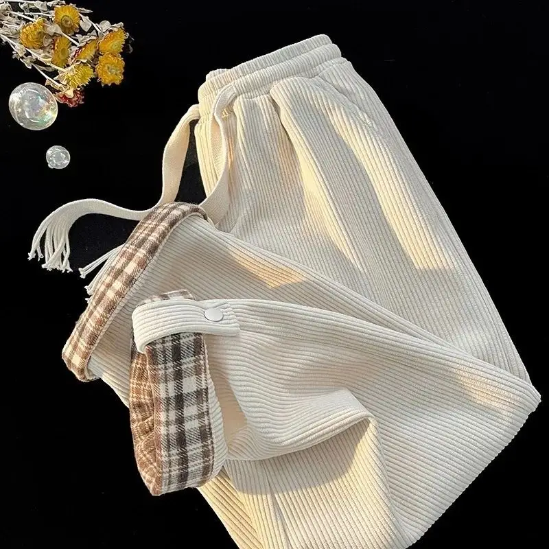 Men's Plaid Spring Autumn Waistcoat Pants Brown White