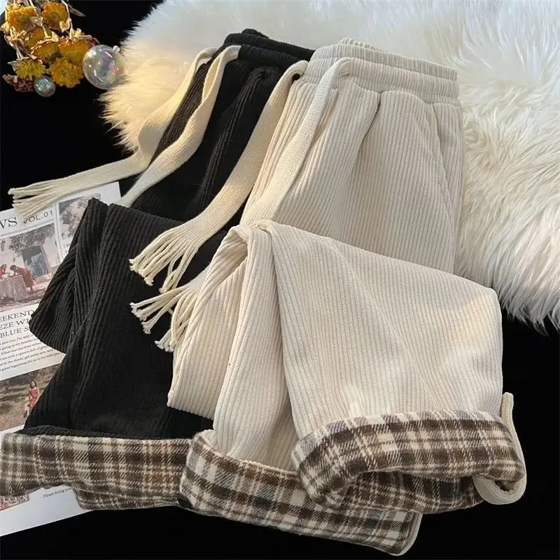 Men's Plaid Spring Autumn Waistcoat Pants Brown White