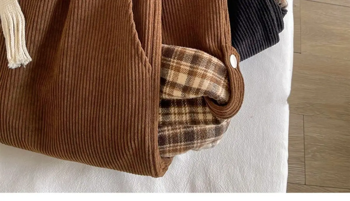 Men's Plaid Spring Autumn Waistcoat Pants Brown White — feature 22