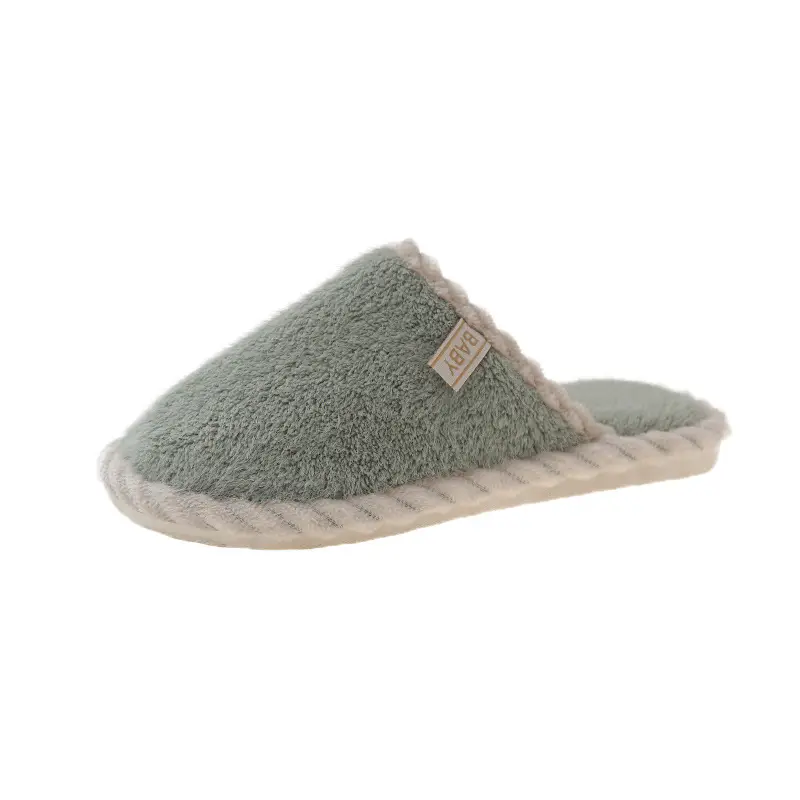 Plush Home Shoes Cotton Slippers Indoor Home Shoes Home Women Slippers in stock Wholesale Cotton Slippers Men's and Women's Same Shoes - Image 3