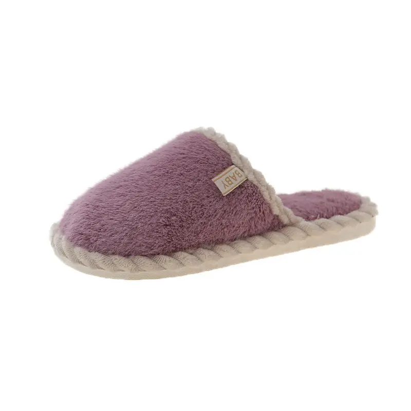 Plush Home Shoes Cotton Slippers Indoor Home Shoes Home Women Slippers in stock Wholesale Cotton Slippers Men's and Women's Same Shoes - Image 5