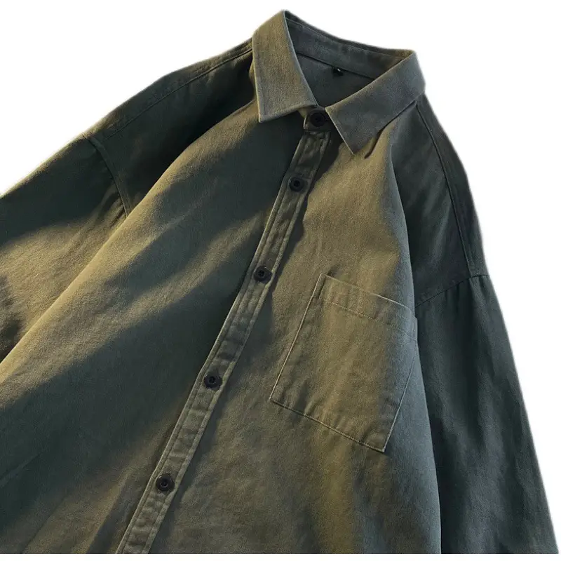 Men's Long Sleeve White Shirt Spring Autumn Cleanfit - Image 11