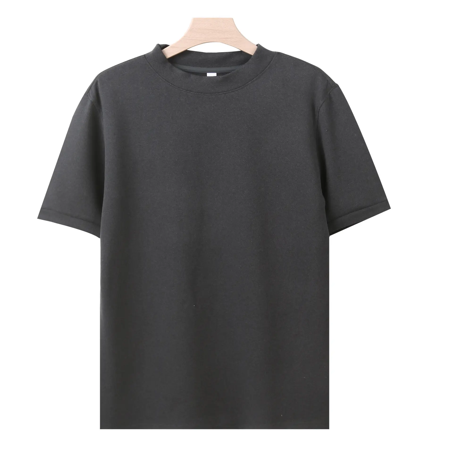 Men's 280g German Velvet T-Shirt Beige Winter Warm - Image 8