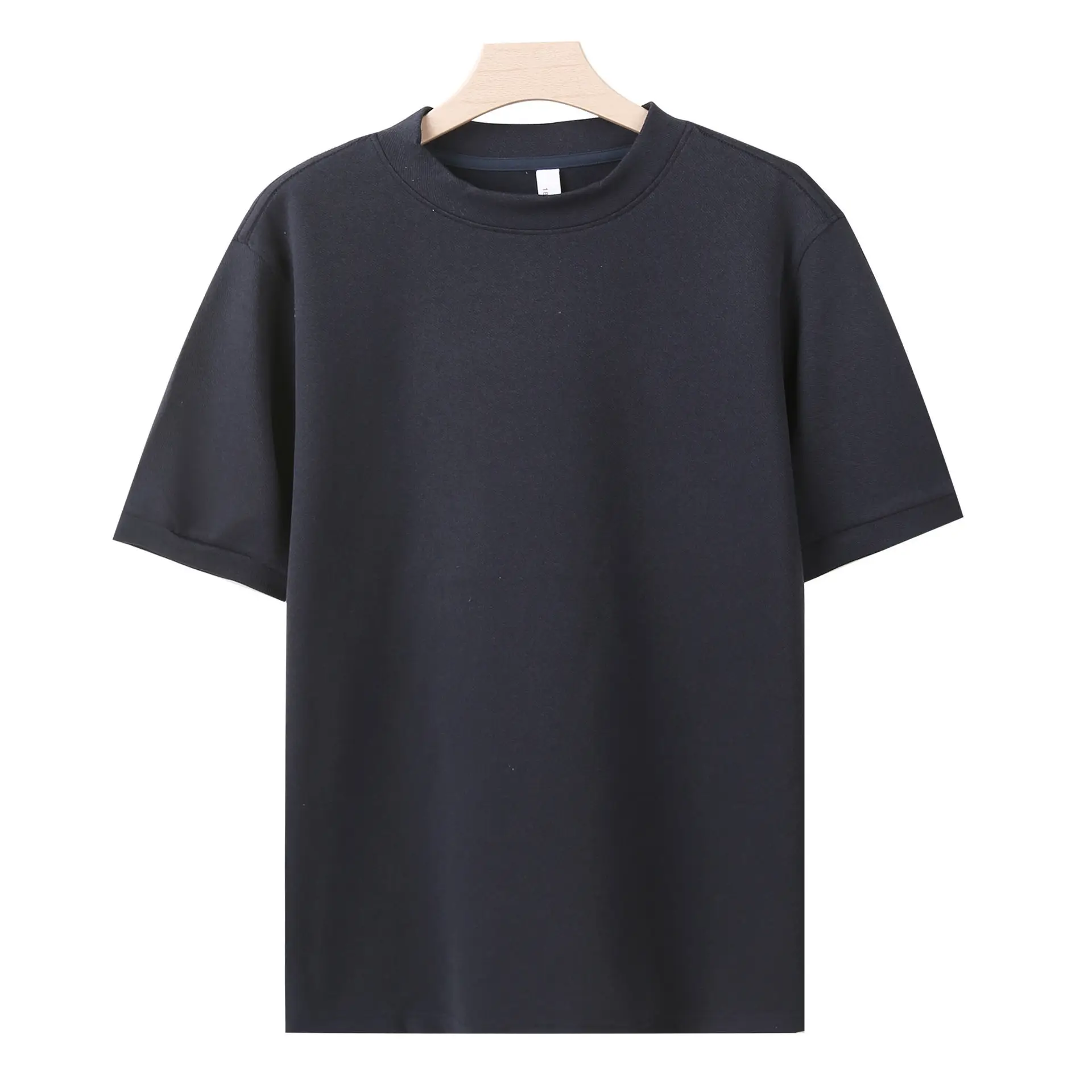 Men's 280g German Velvet T-Shirt Beige Winter Warm - Image 5