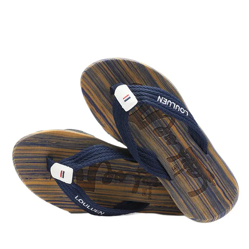 Fujian manufacturers new slippers men's summer non-slip beach shoes Korean fashion flip-flops outdoor sandals men's cool - Image 4
